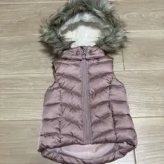 値下げ不可　フード付きダウンベスト 92 ピンク H&M