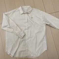 ehka sopo ストライプ柄 長袖シャツ 刺繍入りのサムネイル