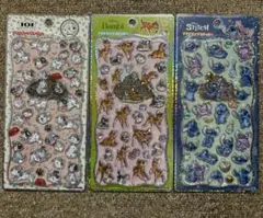 正規品　プチドロップステッカー　ディズニー　スティッチ　バンビ　101匹