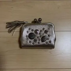 どんぐり様専用 perche(ペルケ)メタリックゴールド 二つ折り財布のサムネイル