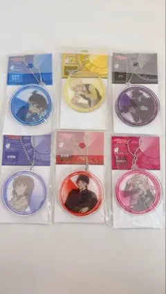 名探偵コナン　アクリルソナー　ボールチェーン　6個セット