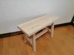 厳選国産桧】木製フラワースタンド 幅60cm×高さ40cm スツール ベンチ