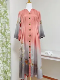 リメイク着物ロングワンピースボレロ付き正絹L - メルカリ
