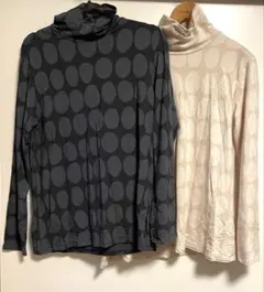XL　マリメッコ　UNIQLO ユニクロ ヒートテック　タートルネック　2枚