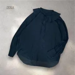 IENA コットンボイルフリルカラー ブラウス