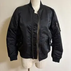 ユナイテッドアローズ ma1 ジャケット　38 黒　紺