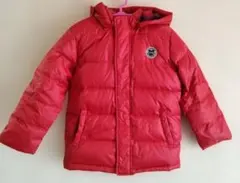 ホットビスケッツ　ミキハウス　ダウンジャケット　赤　120