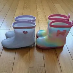 【7月末処分】apres les cours 長靴 19cm 17cm セットのサムネイル