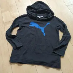 PUMA ブラック フード付きパーカー 5/6