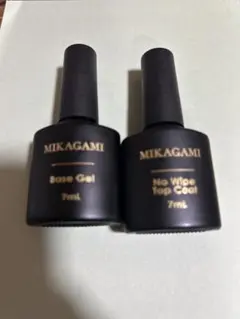 MIKAGAMI ベースジェル・ノーワイプトップコート・ベースジェル7ml ア