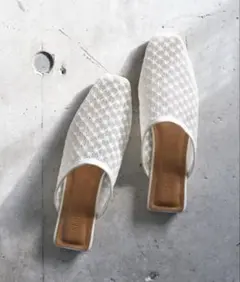 「SHIPS」 フラットサンダル 35 オートミール レディース