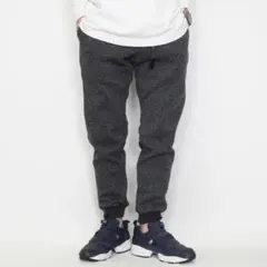 GRAMICCI ボンディングニット フリースナローリブパンツ【M】チャコール