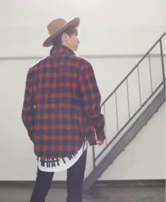 AAA 與真司郎 iamwhatiam チェックシャツジャケット レディース - メルカリ