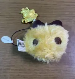 アニメ ワンピース チョッパー 手 マスコット ストラップ 金色 金属製付き