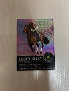 リバティアイランド　三冠記念カード　非売品　新品未使用　クリアケース入り　レア 2025年最新】三冠達成記念カードの人気アイテム - メルカリ