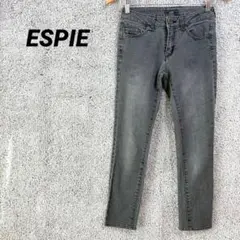 464 エスピエ スキニー デニム チャコールグレー ジーンズ ストレッチ　S