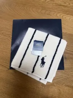 新品タグ付き《Ralph Lauren》 ストライプタオルハンカチ