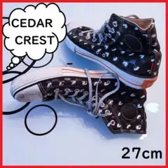 27cm　セダークレスト　ハイカットシューズ　スニーカー　ストリート　黒　メンズのサムネイル