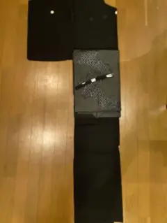 喪服3点セット お着物.名古屋帯.帯締め 夏用