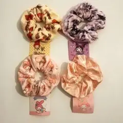 マイメロディ+クロミ シュシュ4個セット 新品未使用 タグ付き