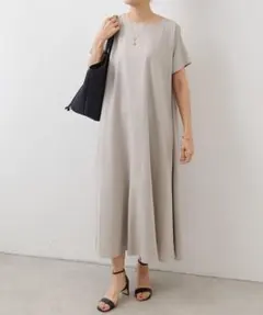 ビアズリーBEARDSLEY ロング ワンピース リネンレーヨンテント ワンピ
