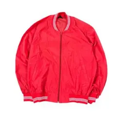 8LA2 90‘s ナイロンジャケット　赤　M ヴィンテージ　古着