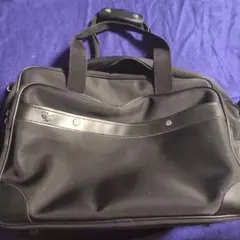 黒い合成皮革ビジネスバッグ