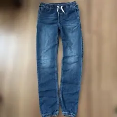 デニムブルー ジョガーパンツ