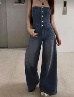 デニム サロペット ジーンズ