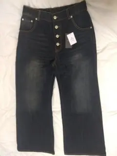 新品 CLEL ヴィンテージデザイン デニムパンタロン M インディゴ クレイル