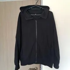 UNIQLO ヒートテック ブラック フルジップ パーカー Lサイズ