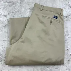 DOCKERS　2タック　ワイドシルエット　太めチノパン　古着　ベージュ　W36