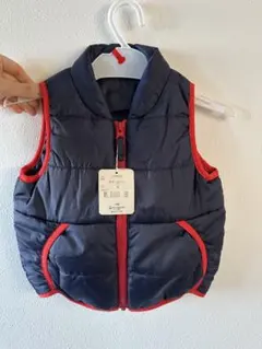 BELLE MAISON ベビーベスト ネイビー/レッド 90cm