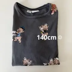 ザラキッズ　ディズニー　三匹の子豚プリント　140cm