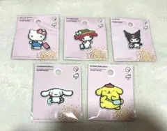 サンリオ♡キャラクターパイルワッペン♡5点セット♡新作♡新品未開封♡