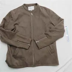 ?ユナイテッドアローズ ノーカラージャケット Lサイズ メンズ ブラウン系