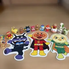 アンパンマン　パズル　ソフビ　指人形　ワンワン　はじめてのパズル　ニャオハ