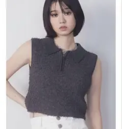 EMODA フリンジヤーンジップタンクトップのサムネイル