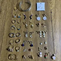 【豪華30点セット】レディース アクセサリー まとめ売り（リング・イヤリング他）