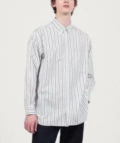 超高級2.6万★極美品◎TOMORROWLAND　ブロードストライプシャツ　　S