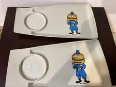 McDonald's ビッグマックとパイナップル柄プレートセット