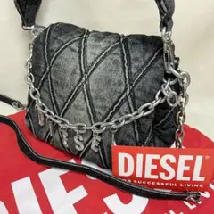 ディーゼル Charm-D デニム 2way ショルダーバッグ ブラック y2k