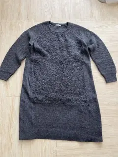 ニット/セーター Simplicite 2way アルパカ混　ワンピース　グレー