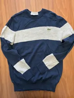 Lacoste ネイビー/ベージュ ニット
