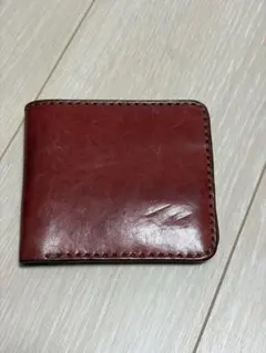 HERZ レザー 赤 二つ折り財布のサムネイル