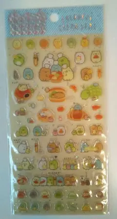 すみっコぐらし　カラフル　クリアシール　パン屋さん