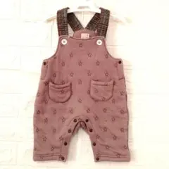 Petit main　星刺繍キルティングサロペット