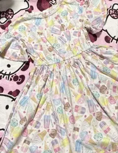 今月限定処分価格‼️メゾピアノ☆アイスクリーム柄☆ワンピース