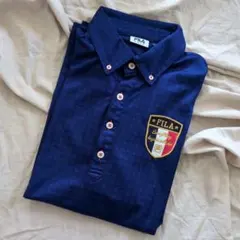 メンズ 値下げ ゴルフ FILA ネイビー ポロシャツ 大きい LL