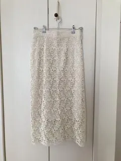SPICK AND SPAN アイボリー レーススカート　イベント　フォーマル